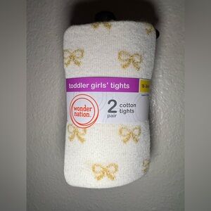 Wonder Nation Cream Tights for Toddlers
